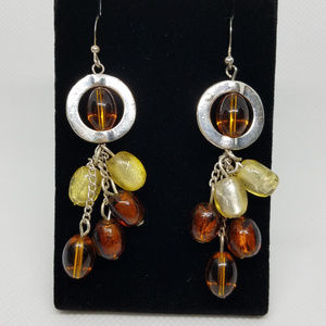NY&Co Silver Glass Bead Earrings